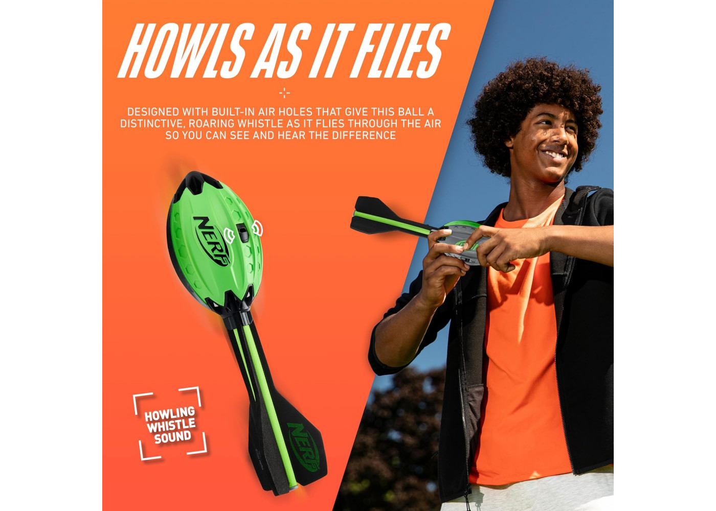 Nerf Метальний М'яч Sports Vortex Aero Howler Змагальна Гра на Вулиці Hasbro 82153