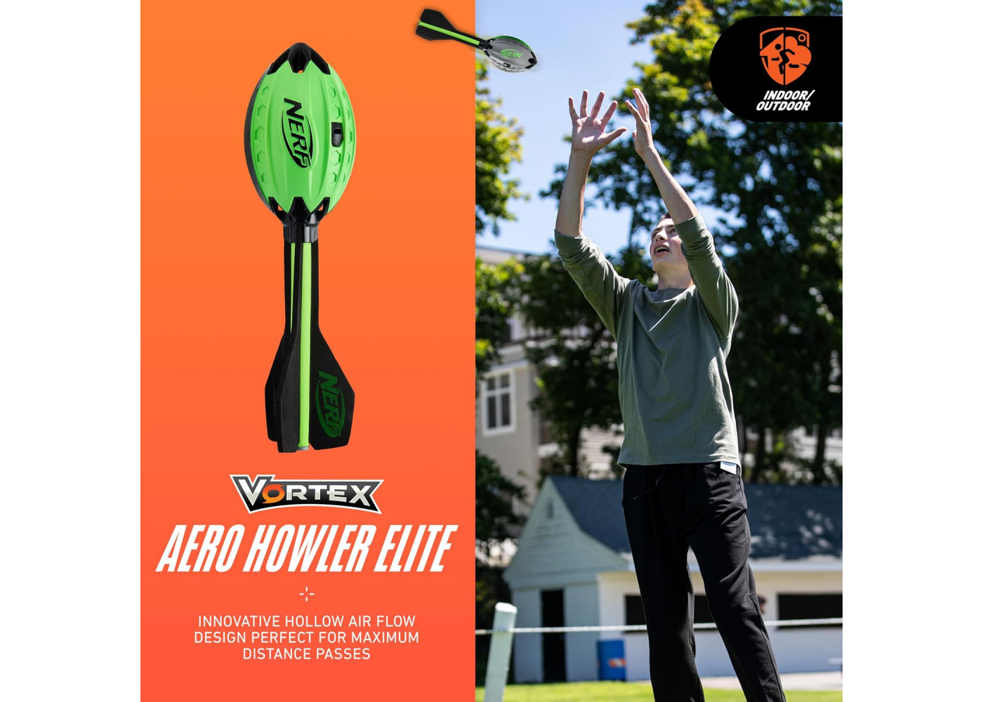 Nerf Метальний М'яч Sports Vortex Aero Howler Змагальна Гра на Вулиці Hasbro 82153