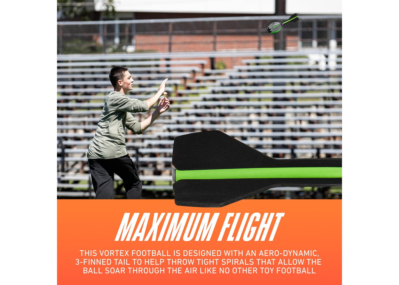 Nerf Метальний М'яч Sports Vortex Aero Howler Змагальна Гра на Вулиці Hasbro 82153