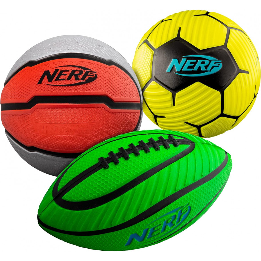 М'яч Nerf Набір 3 шт Nerf Mini Foam Sports Ball Hasbro 92081