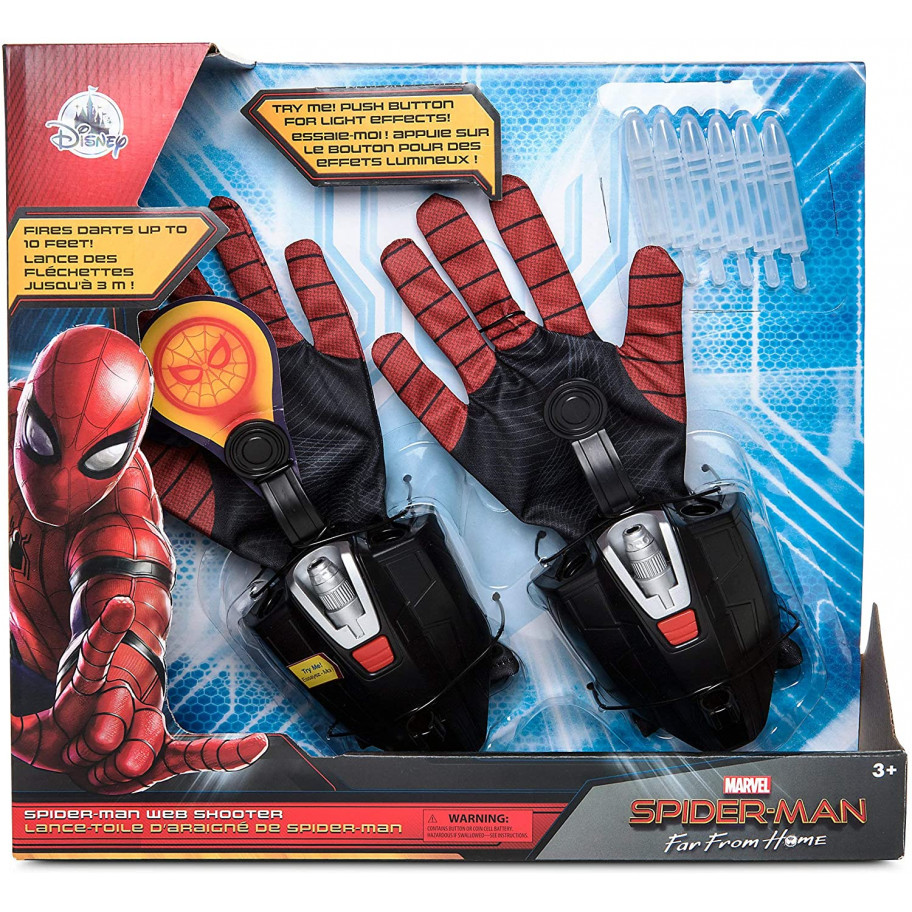 Две Перчатка Человек Паук с Веб Шутером и Лазерным Прицелом Spider-Man Web Shooters Disney 461062