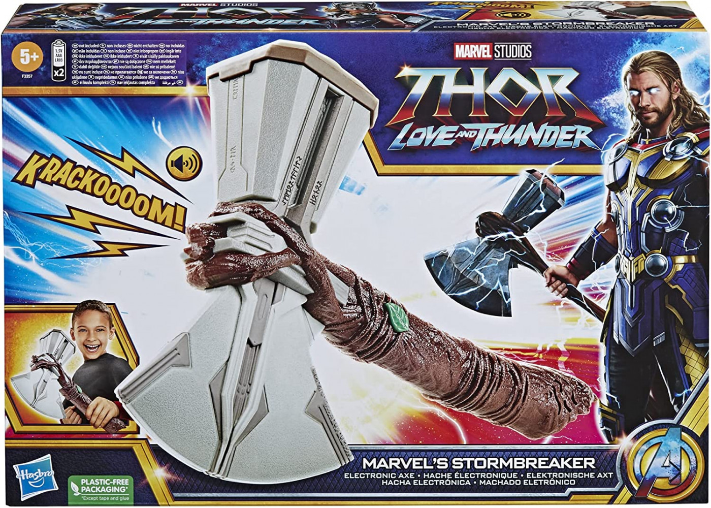 Молот Тора Секира со Звуком Грома Marvel Thor Stormbreaker Hasbro F3357