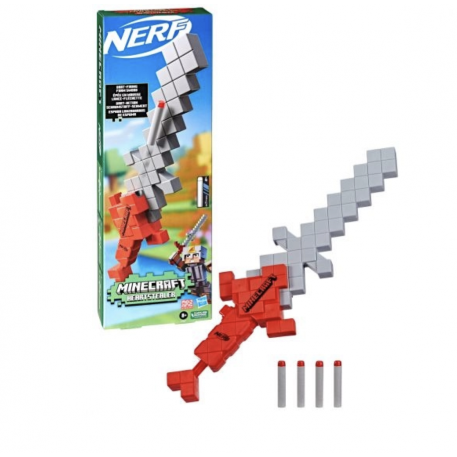 Бластер Меч Майнкрафт Minecraft Nerf Heartstealer Hasbro F7597