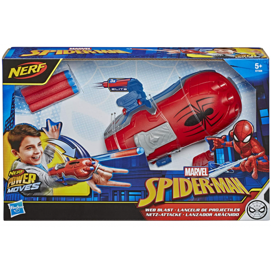 Веб Бластер Нерф Человек Паук Spider-Man NERF  Marvel Web Blast Hasbro E7328