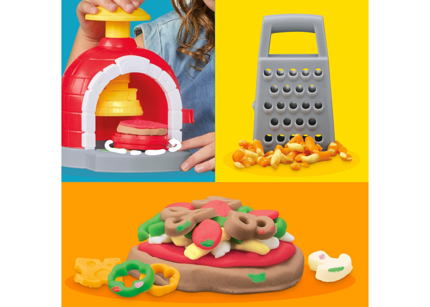 Игровой набор для лепки пластелин Печь для пиццы Play-Doh Kitchen Creations Pizza Oven Playset Hasbro F4373
