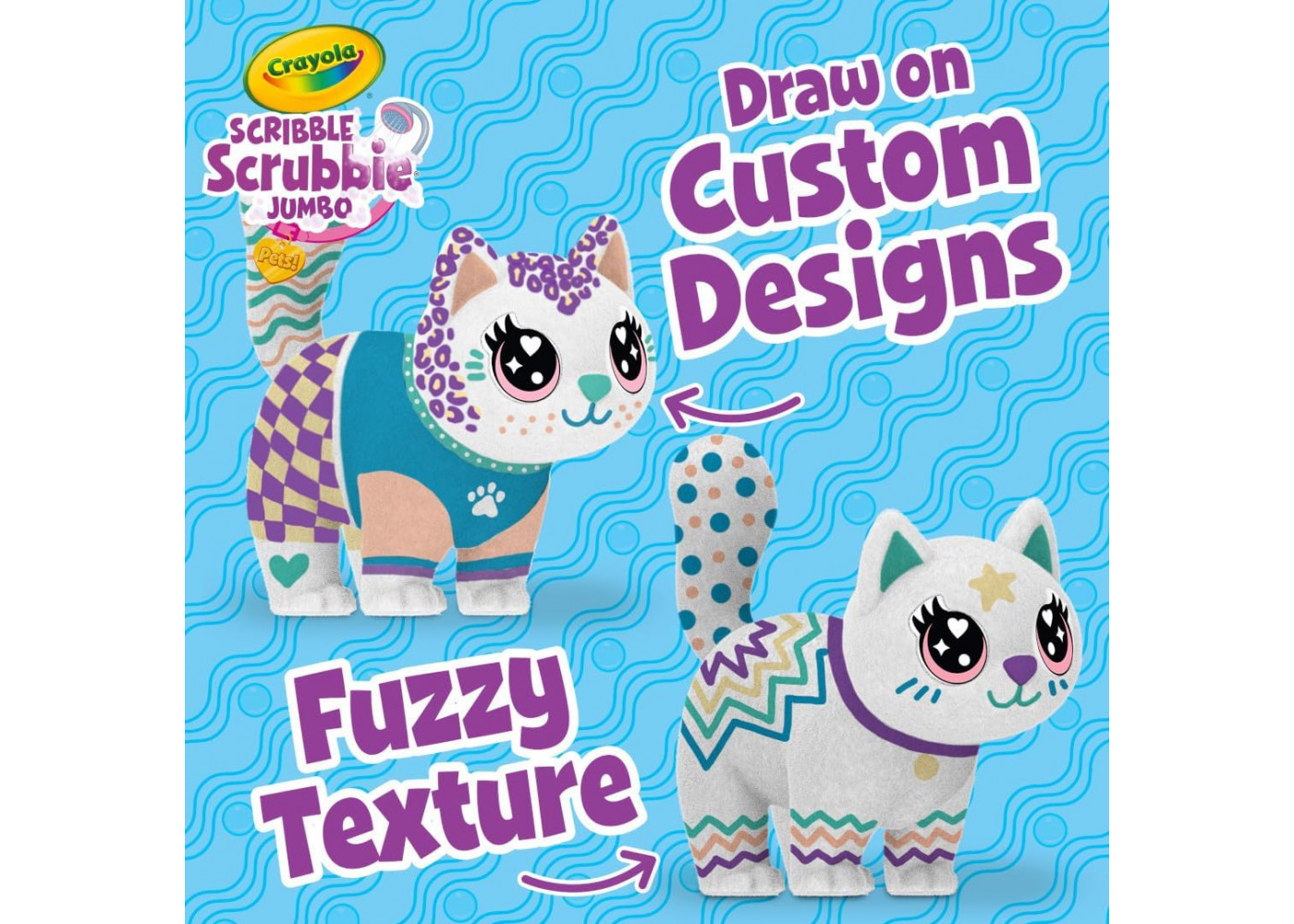 Набір для Творчості Котик Дженні з Маркерами Scribble Scrubbie Jumbo Cat Jenny Crayola 747703