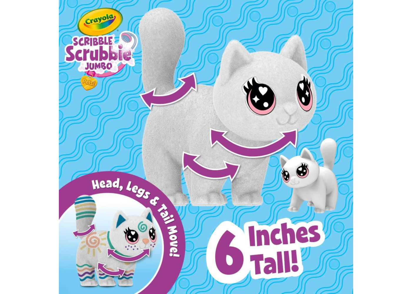 Набір для Творчості Котик Дженні з Маркерами Scribble Scrubbie Jumbo Cat Jenny Crayola 747703
