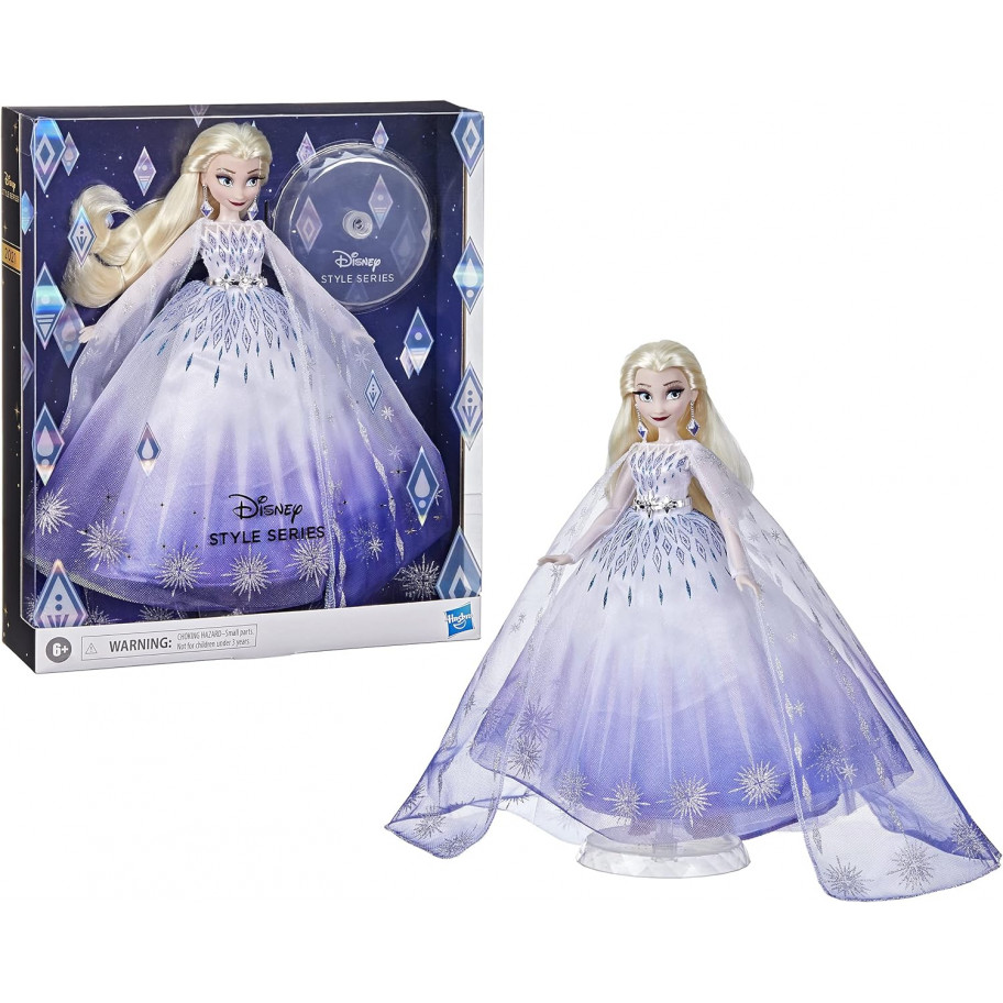 Кукла Эльза 28 см с Аксессурами Disney Princess Style Series Holiday Elsa Hasbro F1114