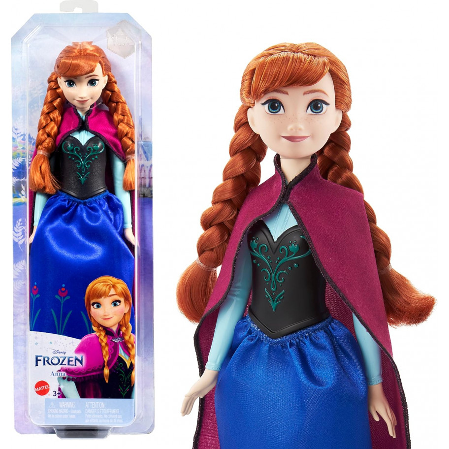 Кукла Анна 28 см Холодное Сердце Disney Princess Anna Mattel HLW49