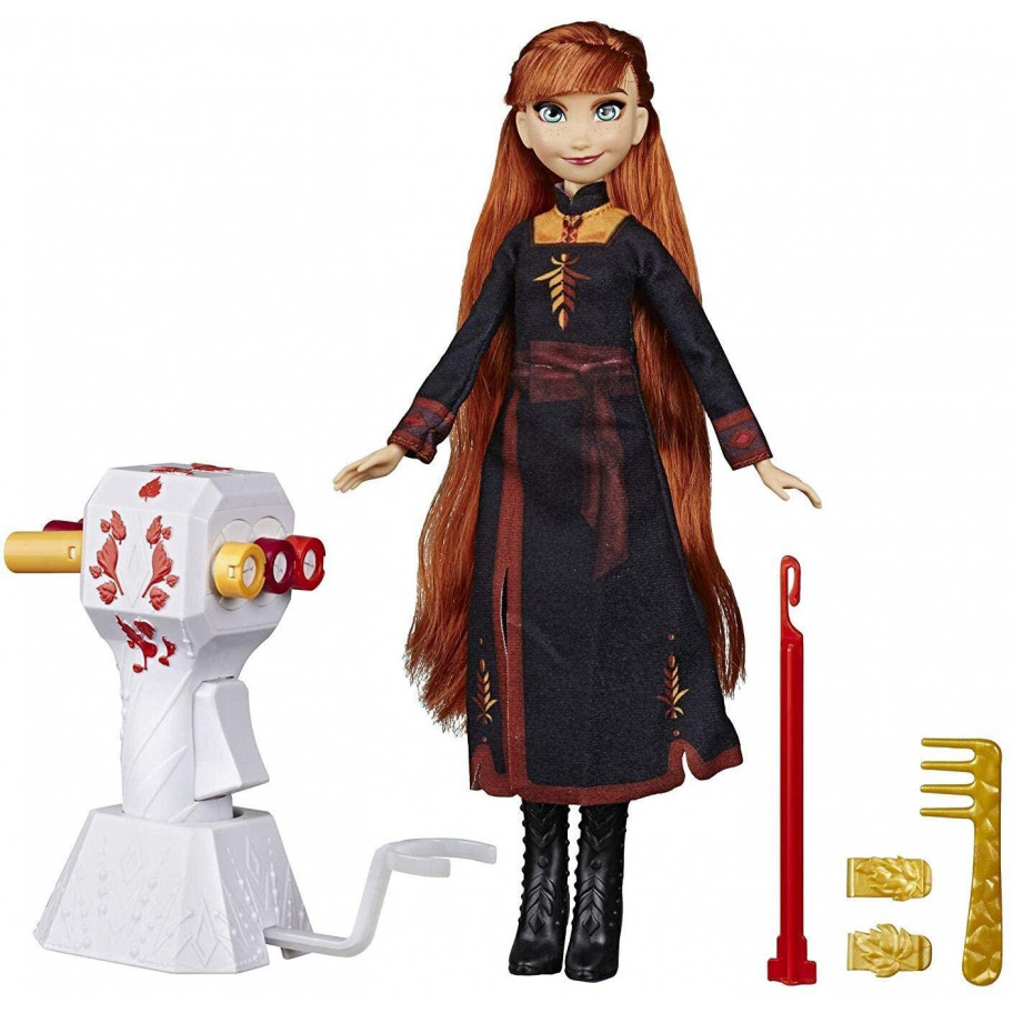 Кукла Анна 28 см с Длинными Волосами и Аксессуаром для плетения Frozen Sister Styles Anna Hasbro E7003