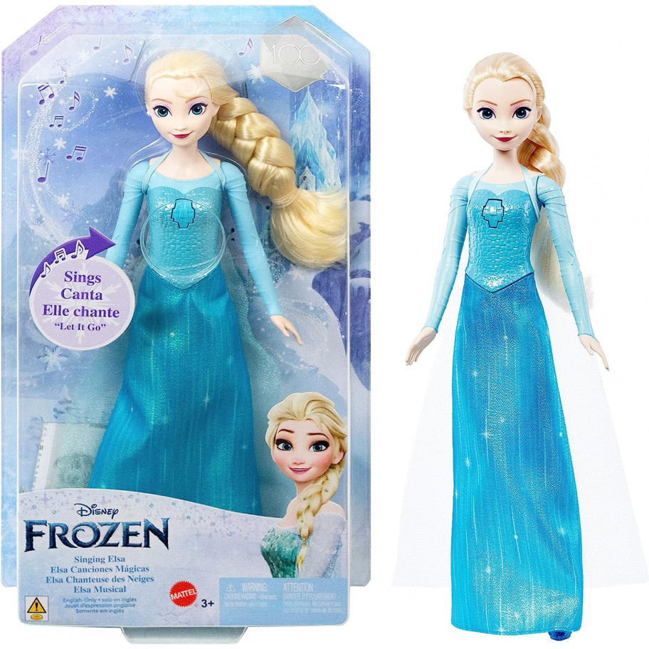 Кукла Поющая Эльза 28 см Холодное Сердце Singing Elsa Frozen Mattel HLW55