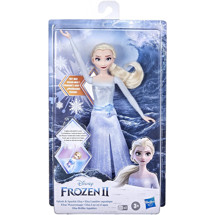 Кукла Эльза 28 см Для Ванной с Световым Эффектом Elsa For Bathroom with Light Effect Disney Frozen 2 Hasbro F0594