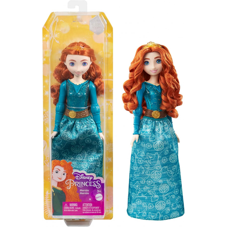 Лялька Меріда 28 см Принцеса Дісней Disney Princess Merida Mattel HLW13