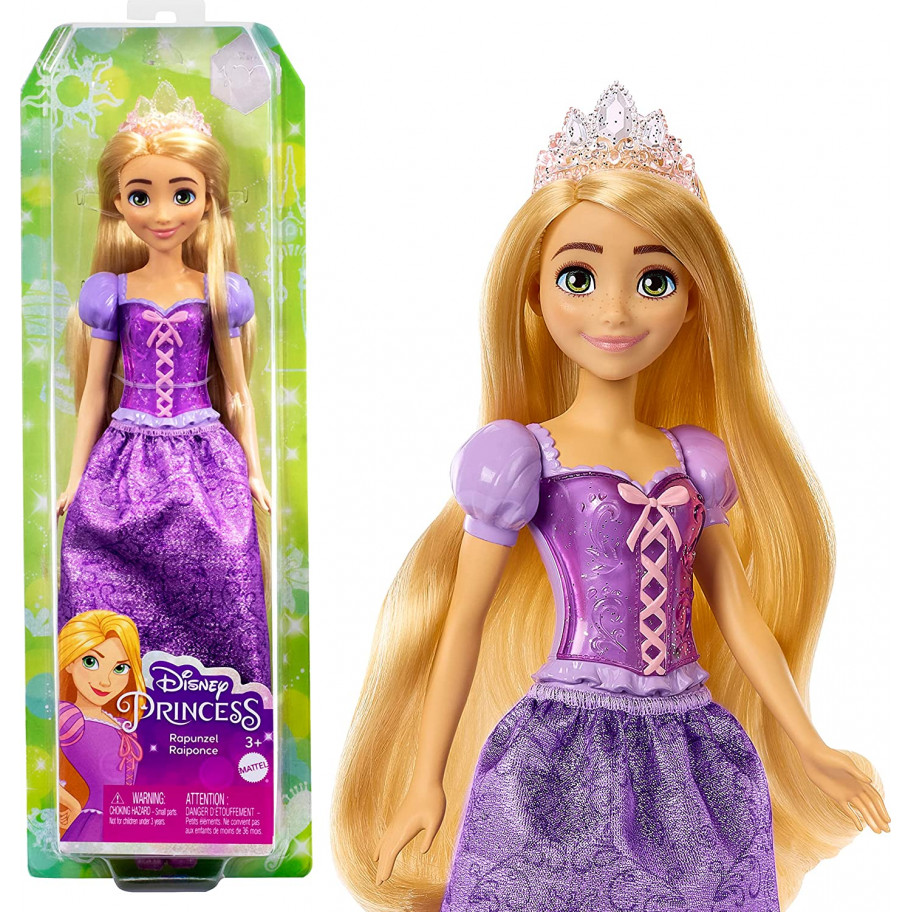 Лялька Рапунцель 28 см Принцеса Дісней Disney Princess Rapunzel Mattel HLW03