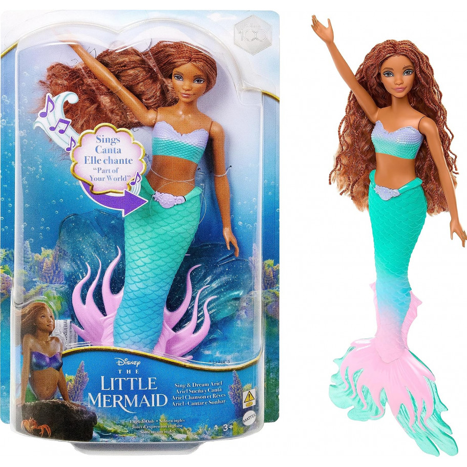 Лялька Русалонька Співає Аріель Disney the Little Mermaid Ariel Sing & Dream Mattel HMX22