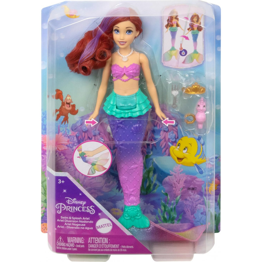 Лялька Русалонька Аріель Змінює Колір Принцеса Дісней Disney Princess Ariel Mermaid Mattel HPD43