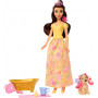 Кукла Белль и собачка Принцесса Диснея Disney Princess Belle Mattel JFC42