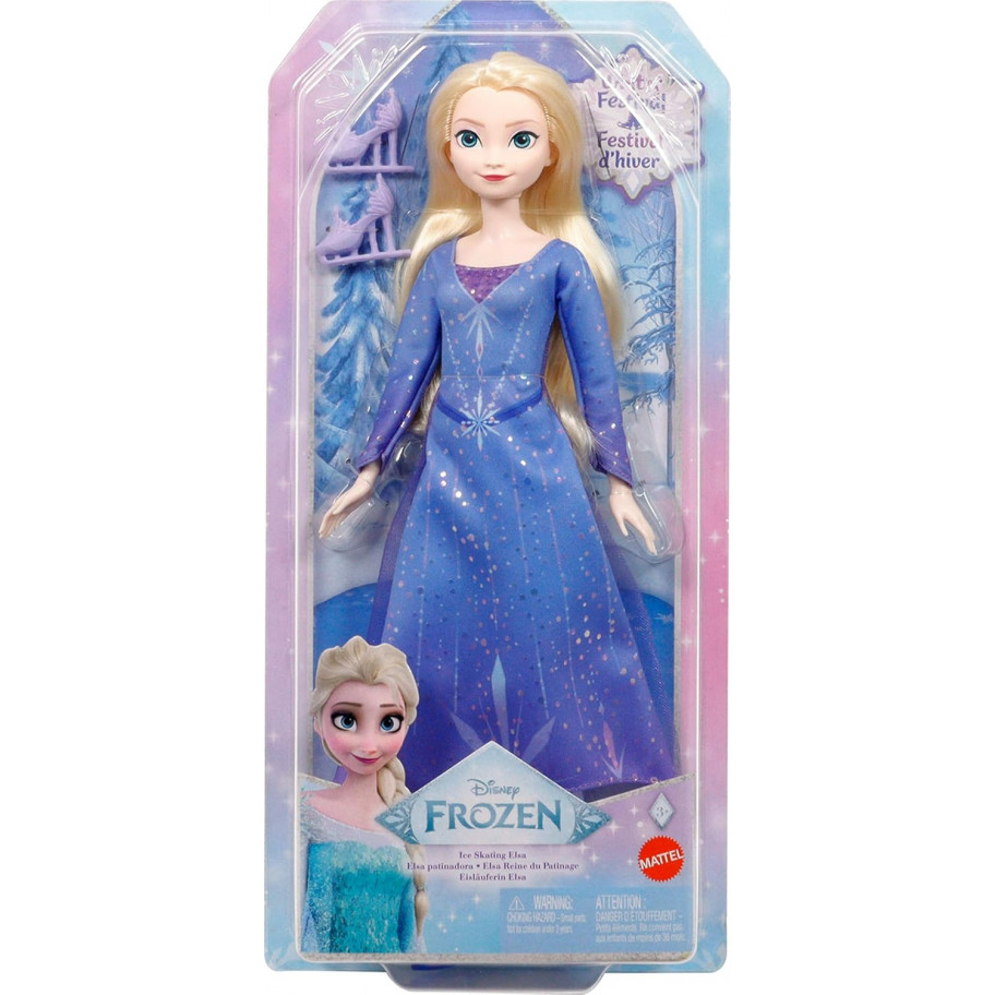 Кукла Эльза на коньках 28 см Холодное Сердце Дисней Disney Frozen Elsa Doll Ice-Skating Look Mattel JBG53