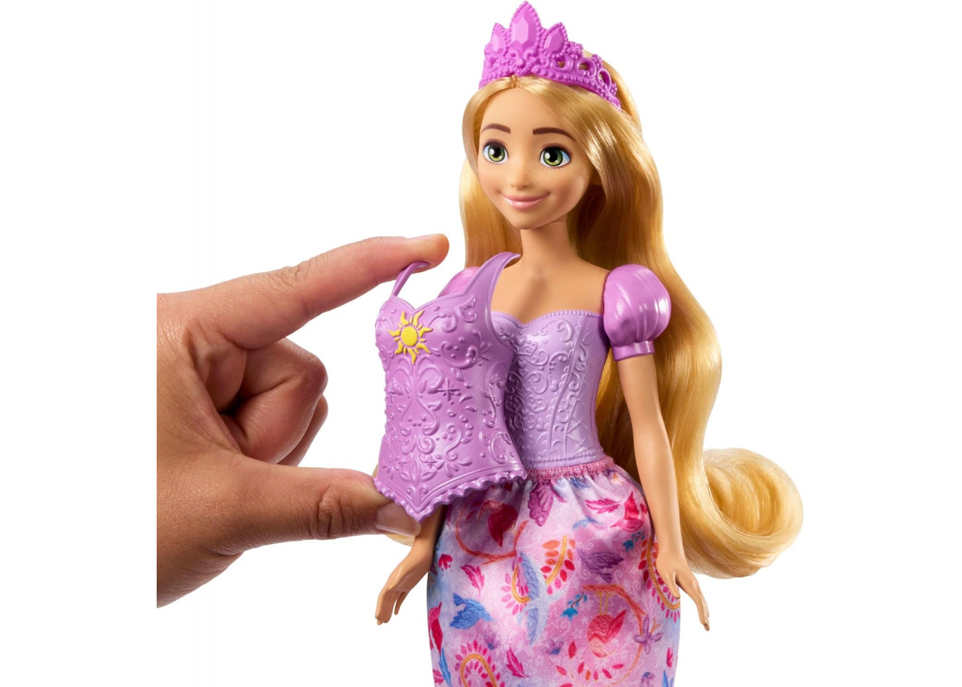 Кукла Рапунцель Принцесса Дисней  2 в 1 з Аксесуарами Disney Princess Rapunzel Mattel JBG09