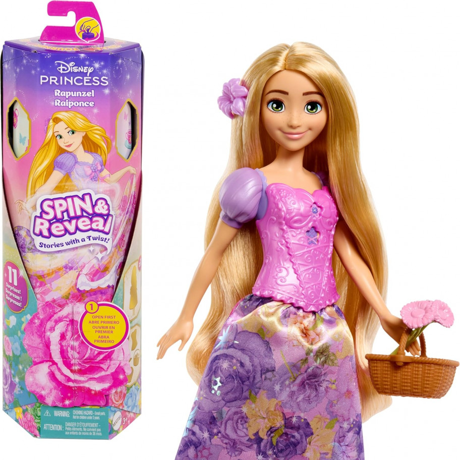 Лялька Рапунцель 11 Сюрпризів Принцеса Дісней Disney Princess Rapunzel Mattel HTV86