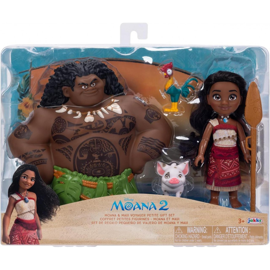 Набір Ляльки (примʼята коробка) Моана та Мауї з аксесуарами Disney Moana & Maui Jakks B23755