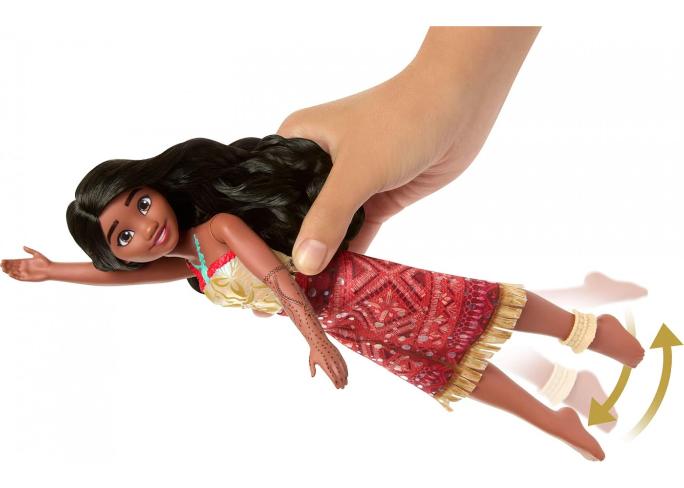 Плавающая Кукла Моана Меняет Цвет с Аксессуарами Disney Swimming Tautai Moana 2 Color Change Mattel JFF08