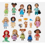 Набор 13 Мини-Кукол Disney с аксессуарами Mini Dolls Animators Collection Disney D52831