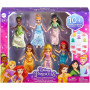 Набір Принцеси Дісней 6 ляльок та 13 аксесуарів Disney Princess Small Doll Party Mattel HLW91