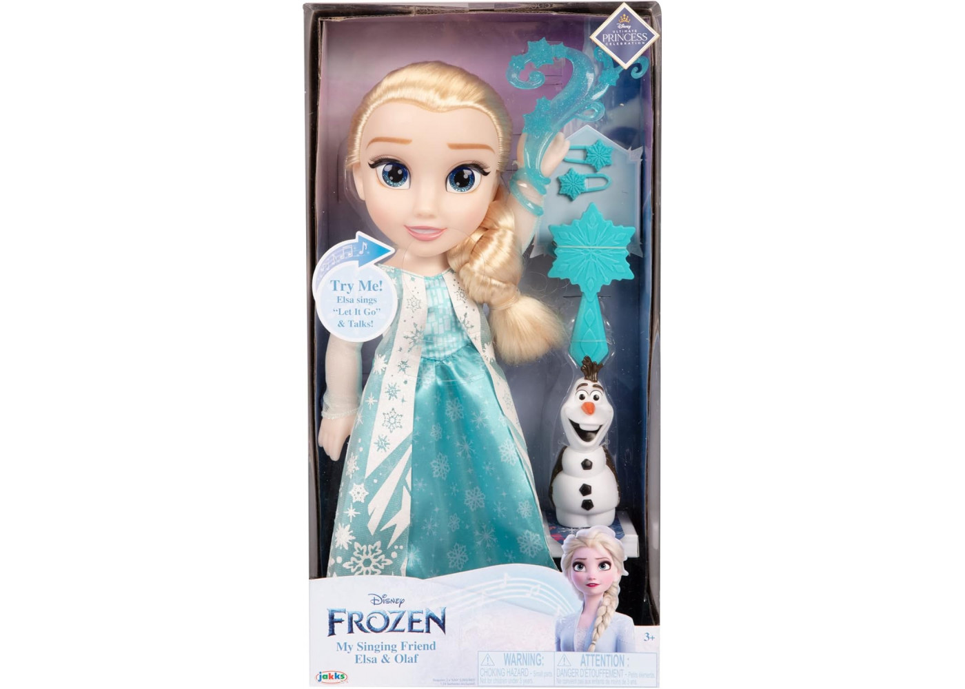 Лялька Співоча Ельза 35см і Олаф Холодне Серце Disney Frozen My Singing Friend Elsa Doll and Olaf Jakks 224261