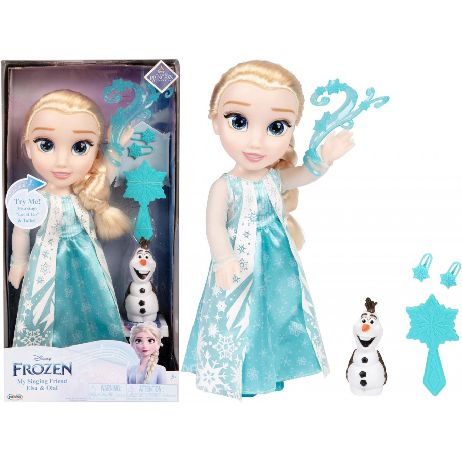 Лялька Співоча Ельза 35см і Олаф Холодне Серце Disney Frozen My Singing Friend Elsa Doll and Olaf Jakks 224261