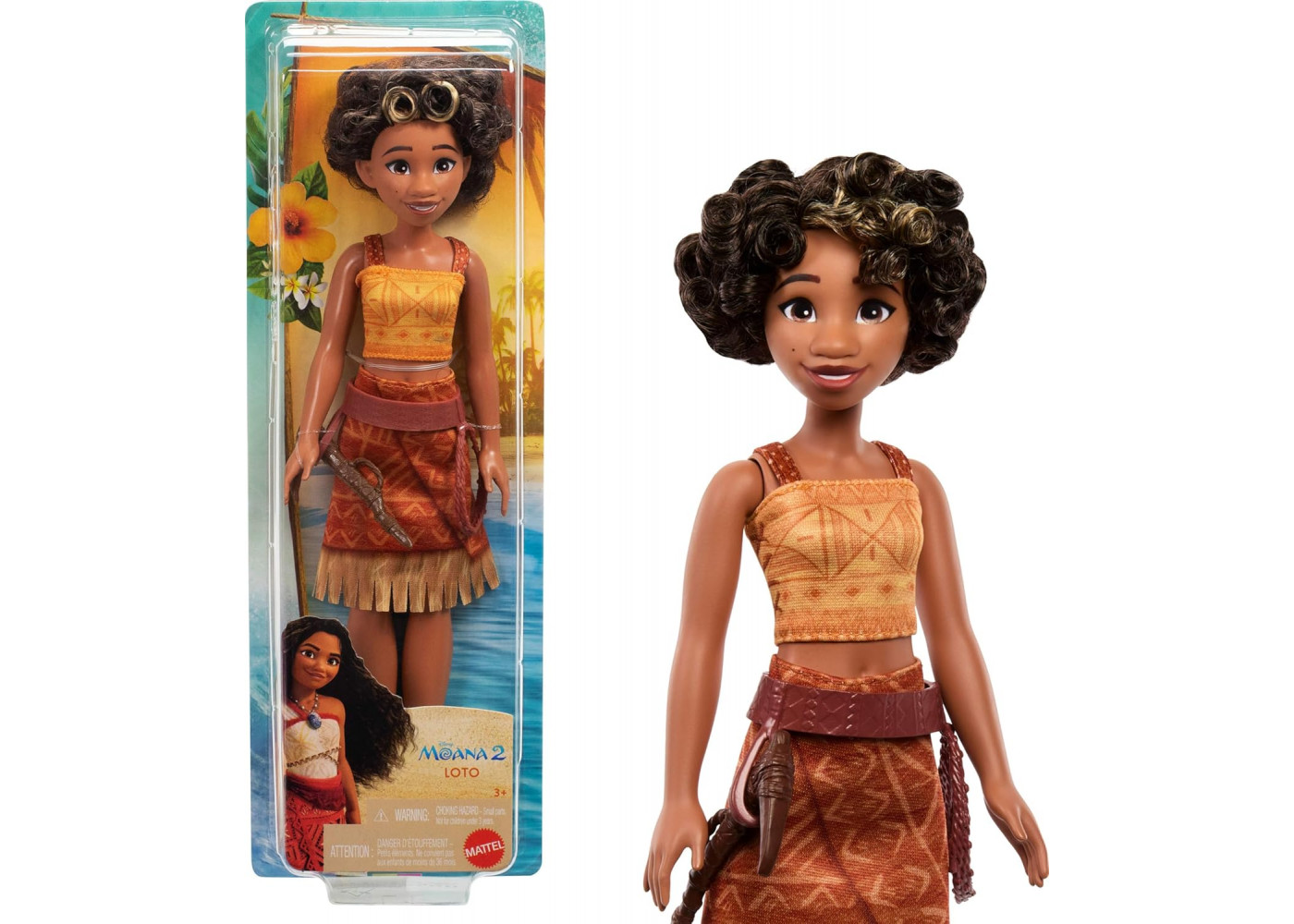 Кукла Лото из Моана 2 Принцесса Диснея Loto Moana 2 Disney Mattel JBT35