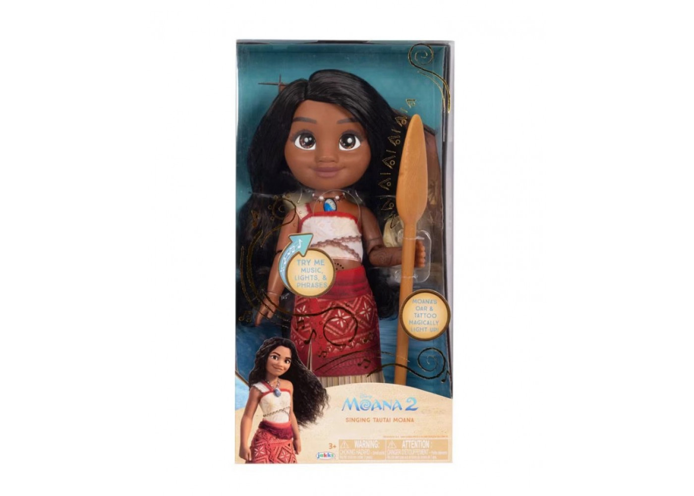 Лялька Моана Співуча 35 см Дісней Disney Moana 2 Singing Tautai Moana Jakks 25031