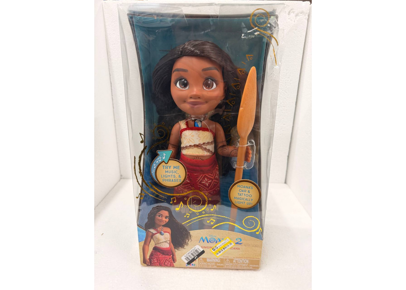 Лялька Моана (Уцінка) Співуча 35 см Дісней Disney Moana 2 Singing Tautai Moana Jakks B25031