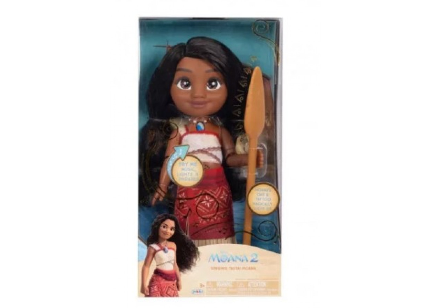 Лялька Моана (Уцінка) Співуча 35 см Дісней Disney Moana 2 Singing Tautai Moana Jakks B25031