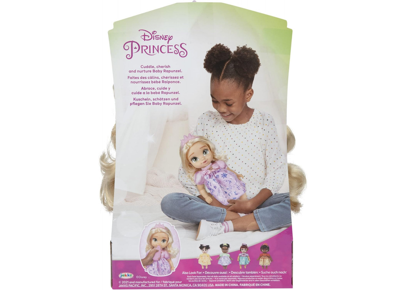 Кукла Беби Рапунцель 28 см с Бутылочкой Принцесса Дисней Disney Princess Baby Rapunzel Jakks 217344