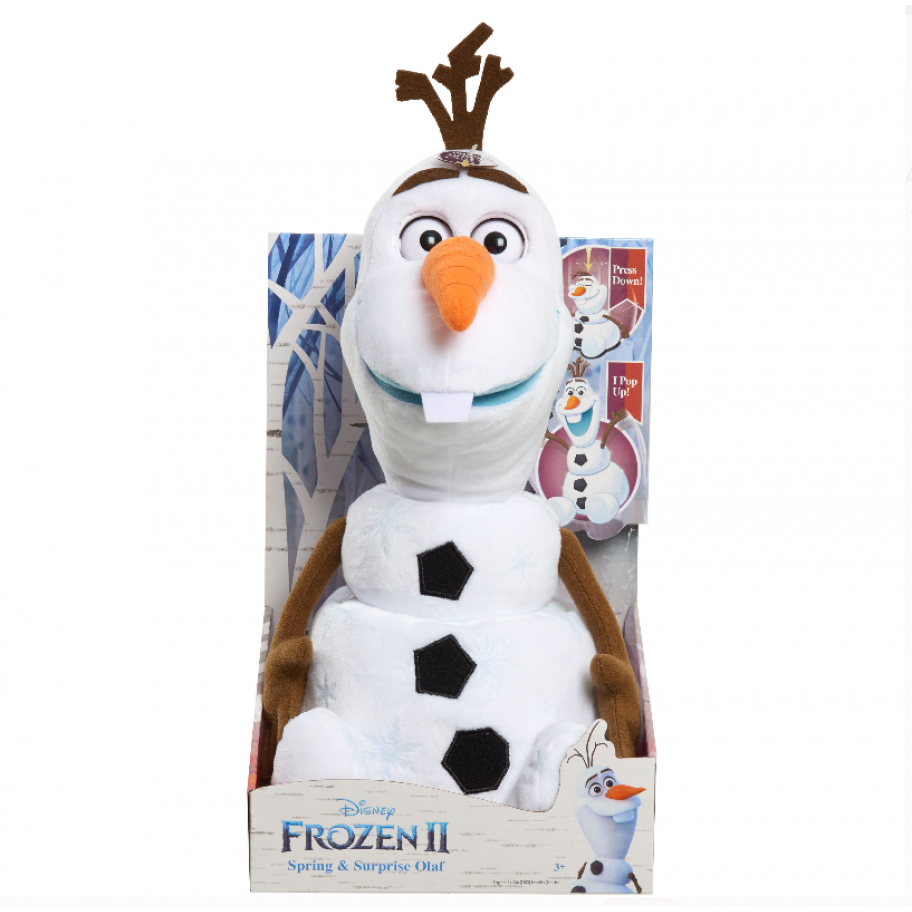 Мягкая Игрушка Снеговик Олаф (без звука) 38 см Прыгает Холодное Сердце 2 Frozen 2 Olaf Just Play 325B65
