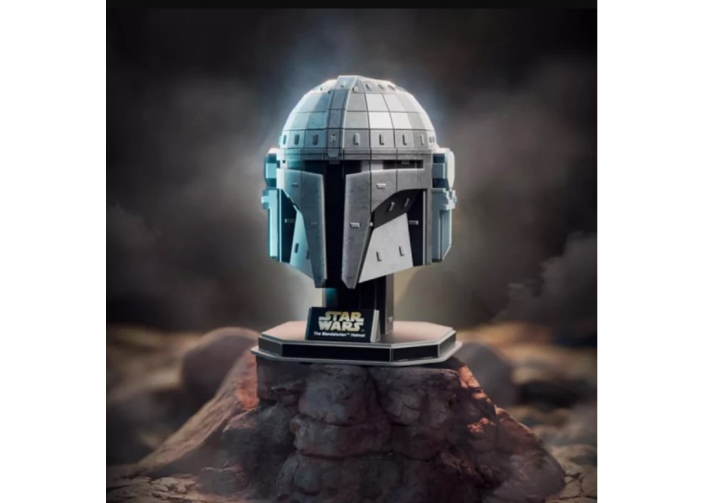 Пазл 3D Шлем Мандалорца 88 деталей Star Wars Mandalorian Helmet 3D Model 4D Build Spin Master 6070857