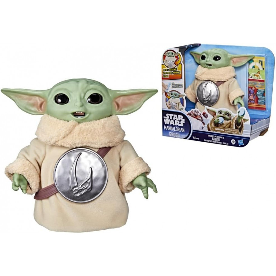 Інтерактивний Малюк Йода Зоряні Війни Star Wars The Mandalorian and Grogu Snackin  Hasbro G3087
