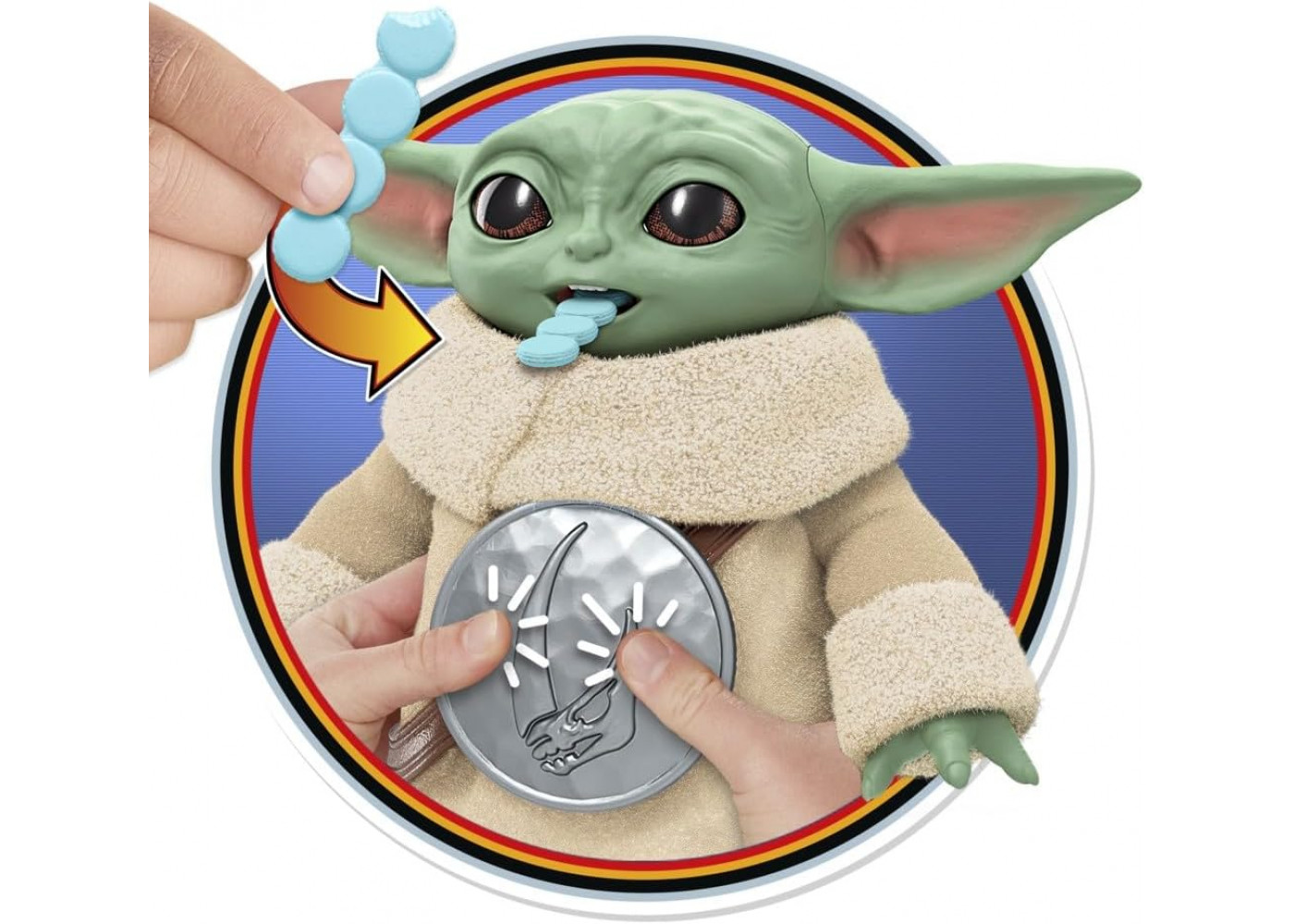 Інтерактивний Малюк Йода Зоряні Війни Star Wars The Mandalorian and Grogu Snackin  Hasbro G3087