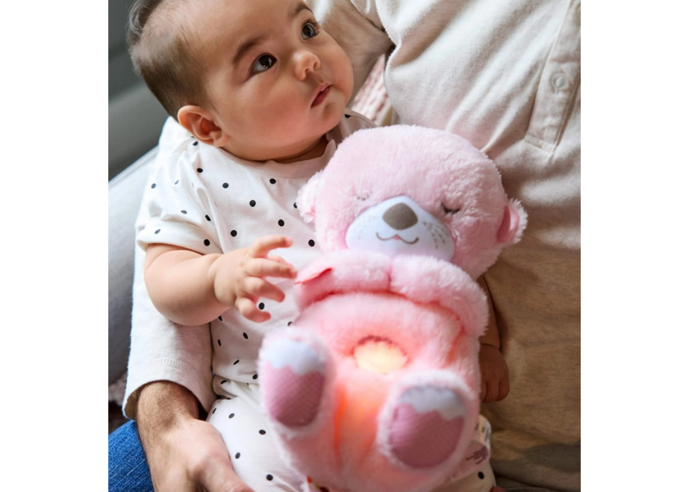 Мягкая Игрушка-Ночник Сказочные Сны Розового Выдренка Soothe‘n Snuggle Otter Fisher-Price JLJ33