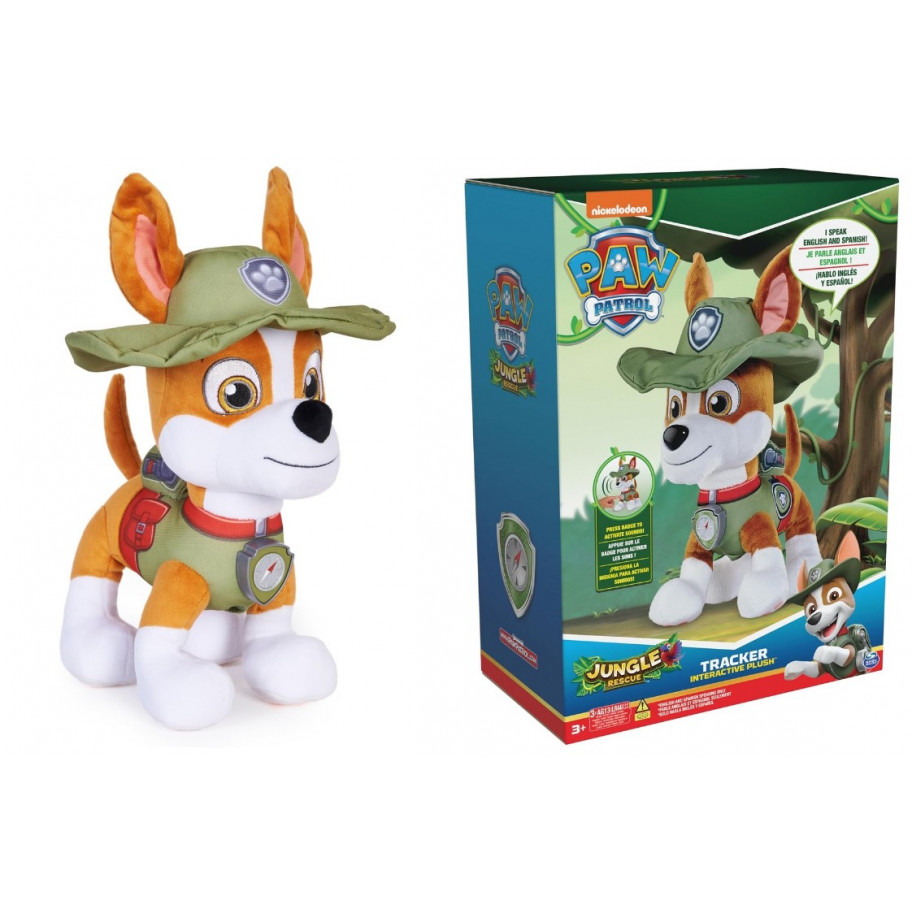 Інтерактивна Плюшева Іграшка Трекер Щенячий Патруль 30 см Paw Patrol Tracker Jungle Rescue Spin Master 6066296