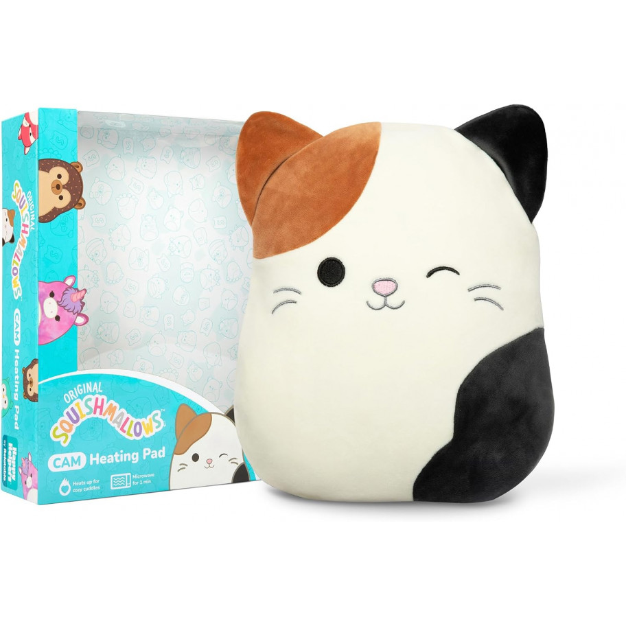 М'яка Плюшева Іграшка-Грілка Сквішмеллоус Котик Кем Squishmallows Cam the Cat Heating Pad Kelly Toy SMC514