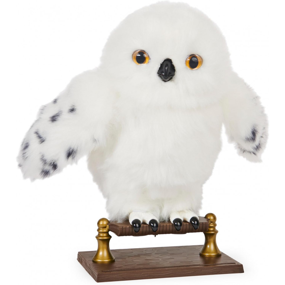 М'яка Іграшка Сова Гедвіга 15 звуків Гаррі Поттер 23 см Wizarding World Harry Potter Hedwig Owl Spin Master 6061829