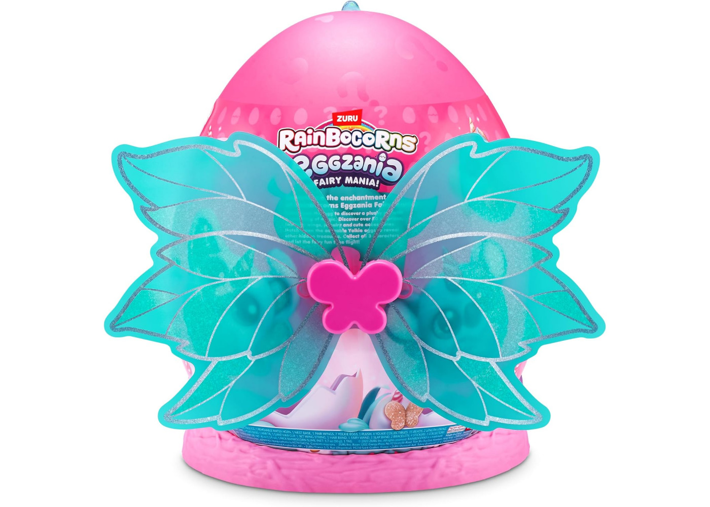 Игрушка-Сюрприз Слоник Огромное Яйцо и 50 Сюрпризов Rainbocorns Eggzania Fairy Mania Elephant ZURU 92106