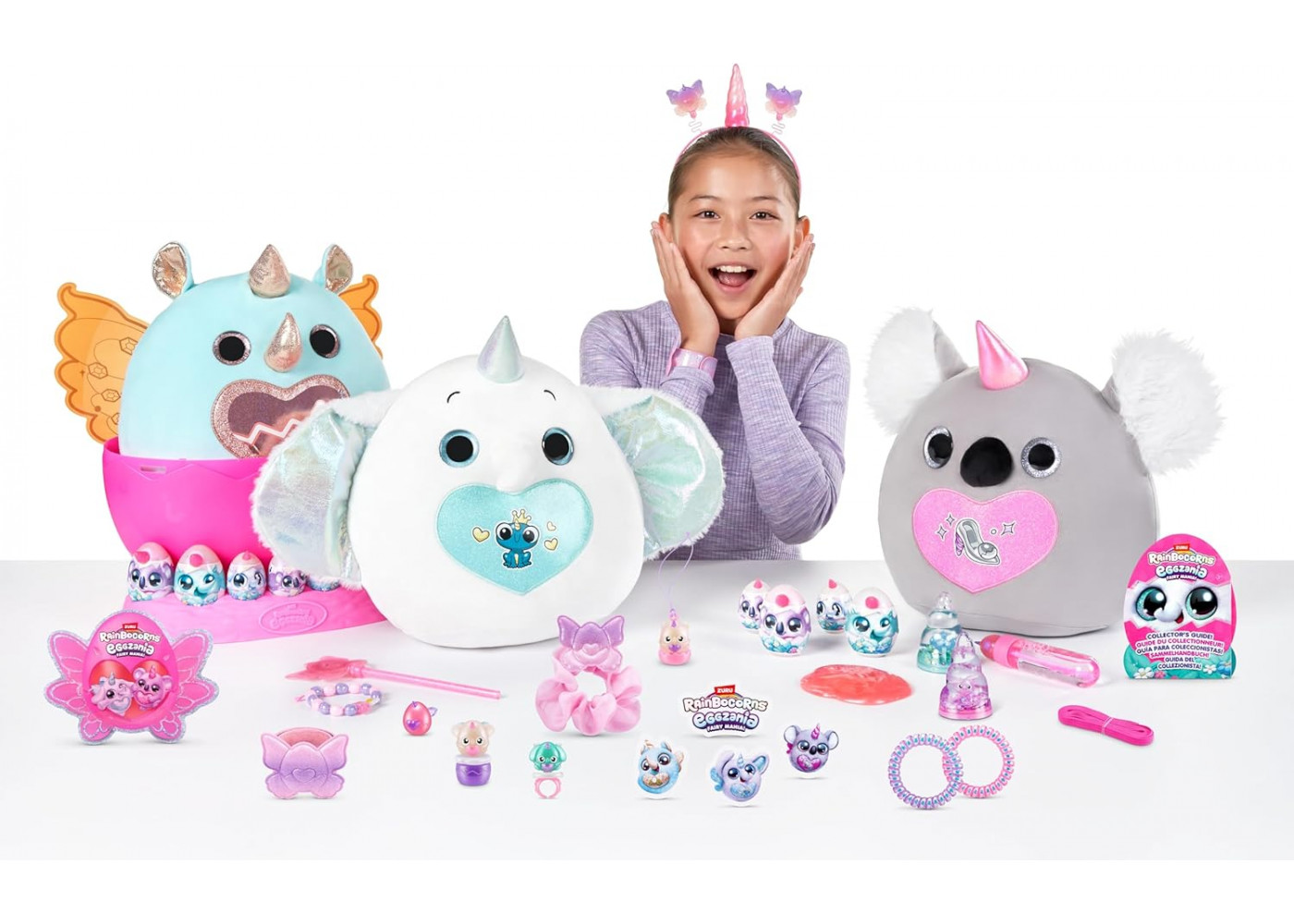 Игрушка-Сюрприз Слоник Огромное Яйцо и 50 Сюрпризов Rainbocorns Eggzania Fairy Mania Elephant ZURU 92106