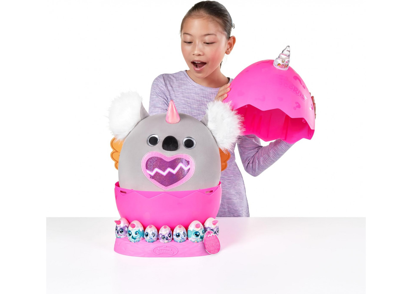 Игрушка-Сюрприз Слоник Огромное Яйцо и 50 Сюрпризов Rainbocorns Eggzania Fairy Mania Elephant ZURU 92106