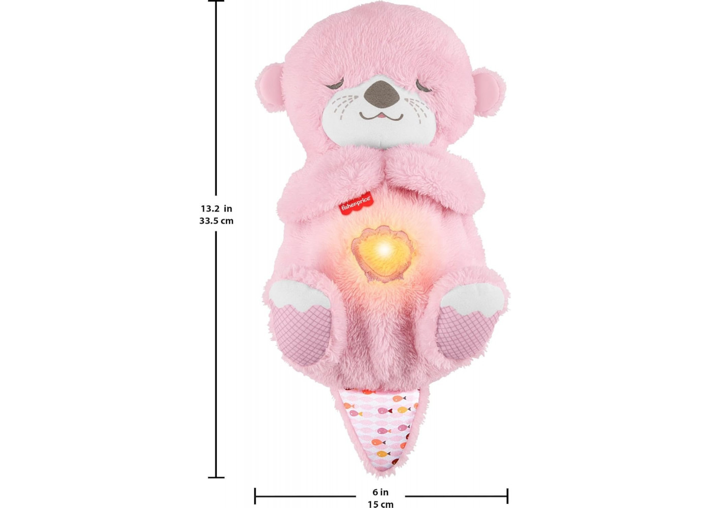 Мягкая Игрушка-Ночник Сказочные Сны Розового Выдренка Soothe‘n Snuggle Otter Fisher-Price JLJ33