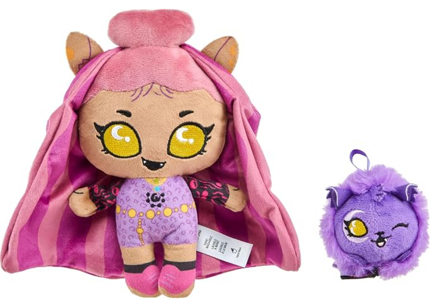 Лялька Монстер Хай Клодін Вульф з Вихованцем і Рюкзак Monster High Ghoul N Go Clawdeen Wolf Plush Mattel HWJ32