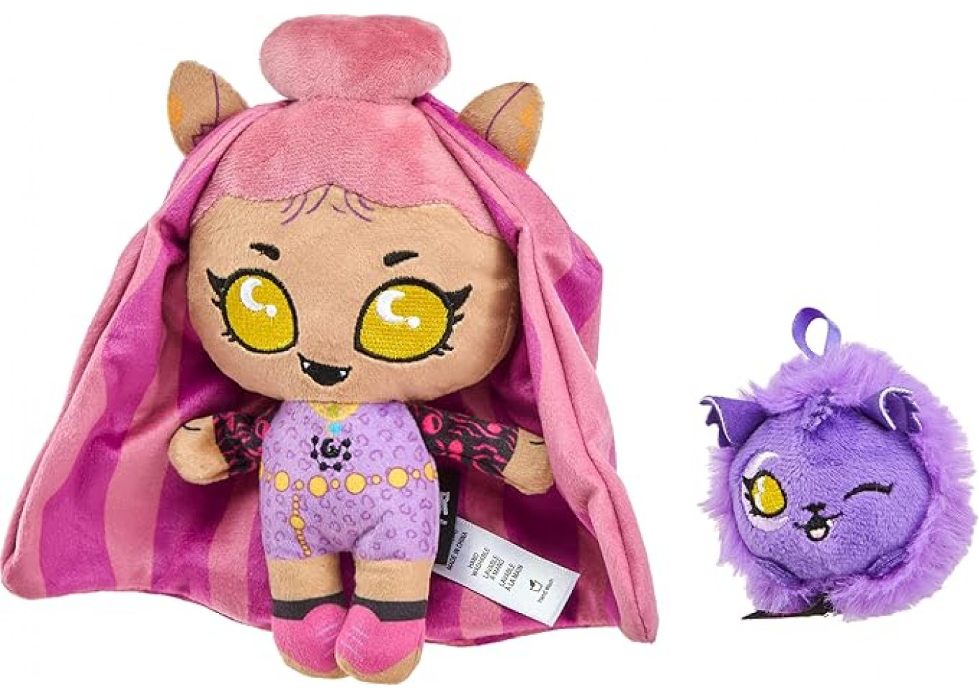 Лялька Монстер Хай Клодін Вульф з Вихованцем і Рюкзак Monster High Ghoul N Go Clawdeen Wolf Plush Mattel HWJ32