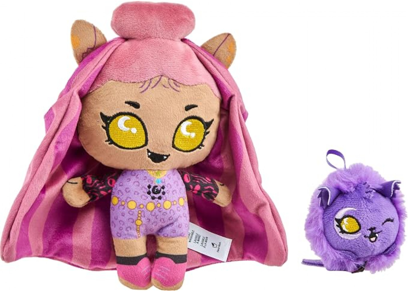 Лялька Монстер Хай Клодін Вульф з Вихованцем і Рюкзак Monster High Ghoul N Go Clawdeen Wolf Plush Mattel HWJ32